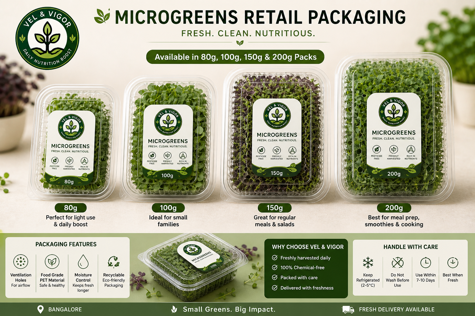 VEL & VIGOR retail microgreens packs